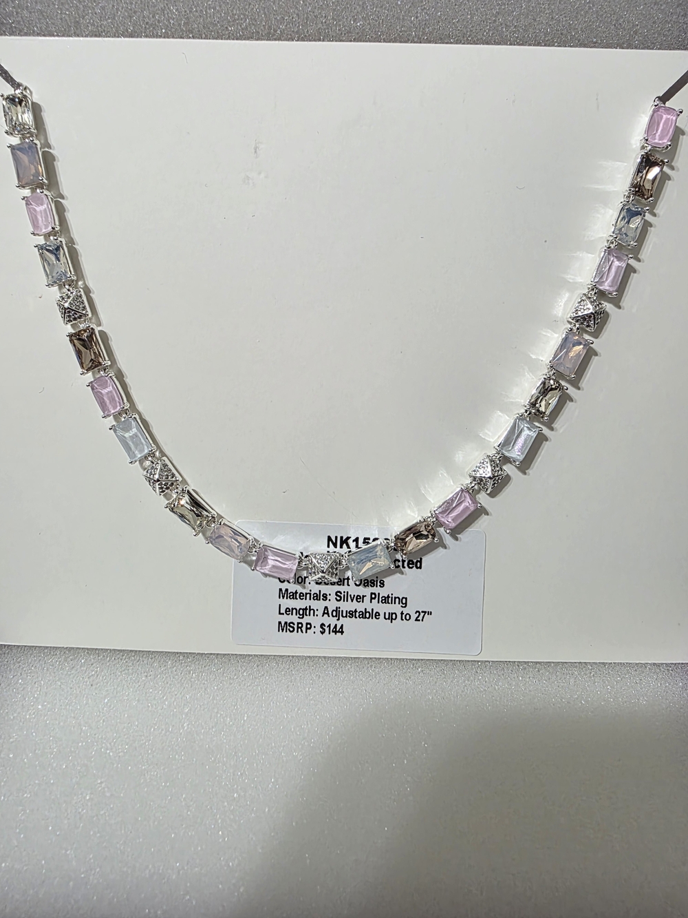 Desert Oasis Jewel Candy Necklace - Silver Plating